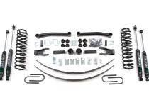 86-92 Jeep Commanche MJ 4.5 Inch Coil Spring Lift kit With Nitro Shocks Zone Offroad