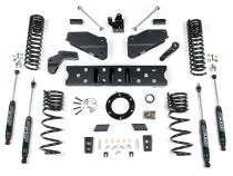 19-24 RAM 2500 6.5 Inch Radius Arm Bracket 4.5 Inch Rear Coils Diesel 6-Bolt T-Case Nitro Shocks Zone Offroad