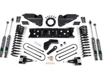 19-24 RAM 3500 4.5 Inch Radius Arm Bracket 2 Inch Rear Block Without Overload Diesel 8-Bolt T-Case Fox Adventure Shocks Zone Offroad